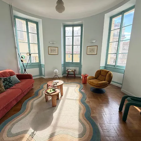 公寓 La Rotonde Art,elegance & Romantisme Au Coeur De Nice, A 2 Pas Du Negresco *
